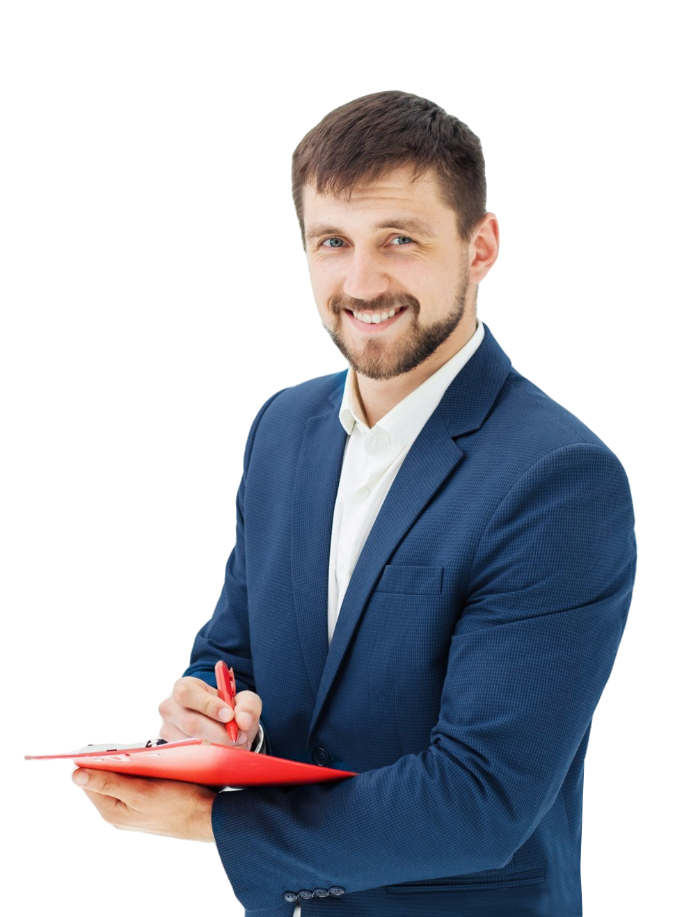 Smiling professional Airbnb assistant representative